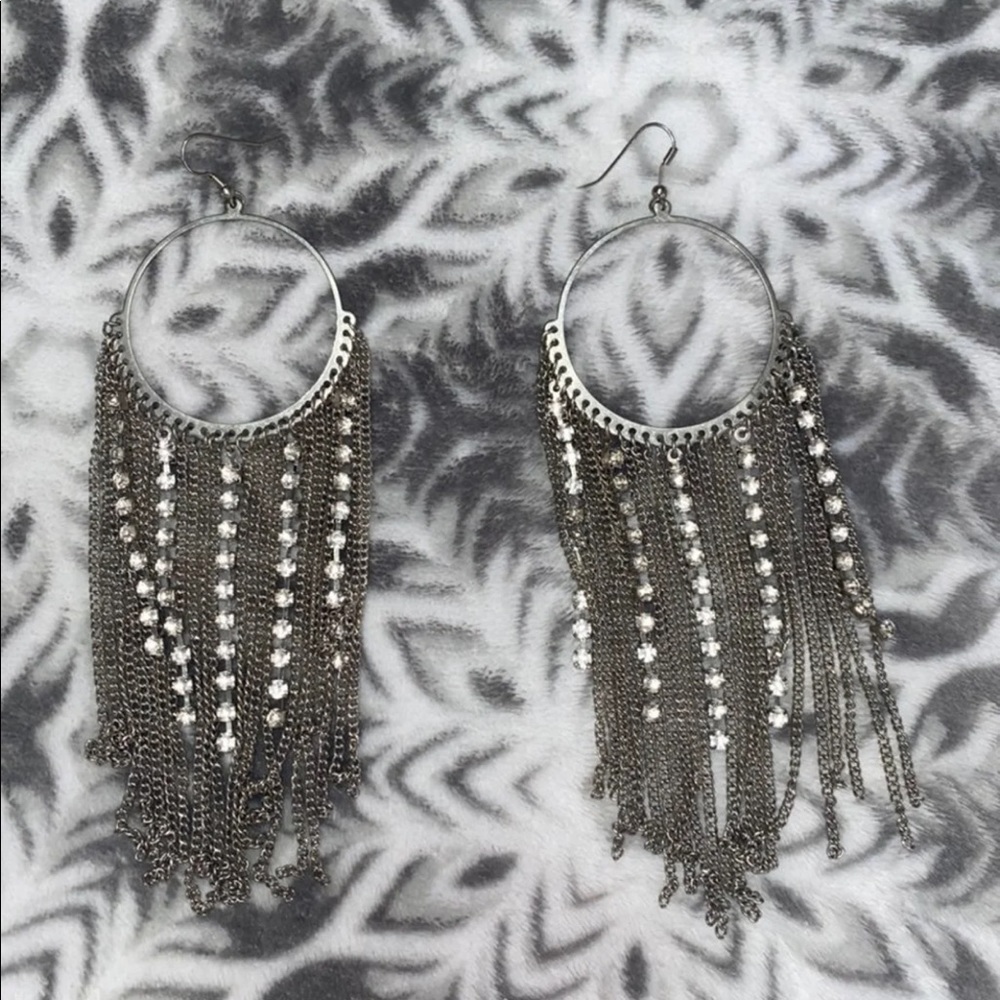 Sparkly dangling earrings